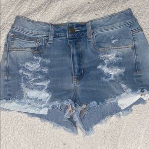American Eagle ripped jean shorts